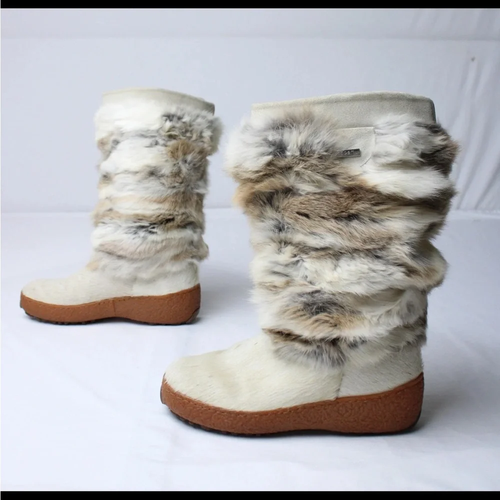 Oscar Sport Women's Fur Winter Ski Boots JL3 Multicolor